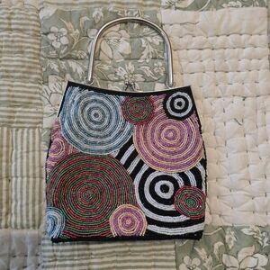 Multicolor Beaded Women's Bag